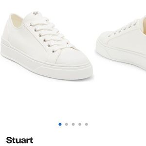 Stuart Weitzman Sammy white sneakers - brand new with box and dust bag